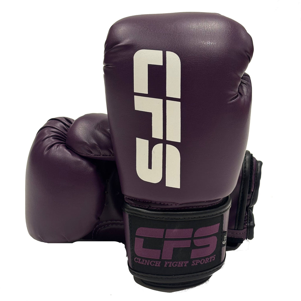 Clinch Fight Sports CFS Kids Muay Thai boxing gloves purple