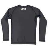 Clinch Fight Sports CFS Kids Youth Long Sleeve Rash Guard Grey