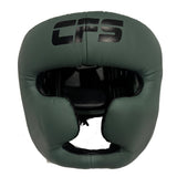 Clinch Fight Sports CFS Muay Thai Kids Youth Boxing Headgear Olive Green
