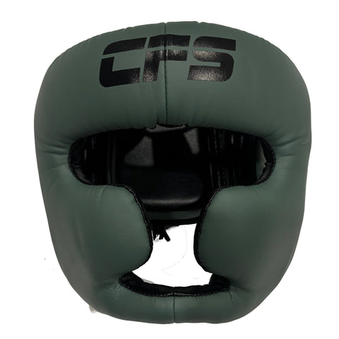 Clinch Fight Sports CFS Muay Thai Kids Youth Boxing Headgear Olive Green