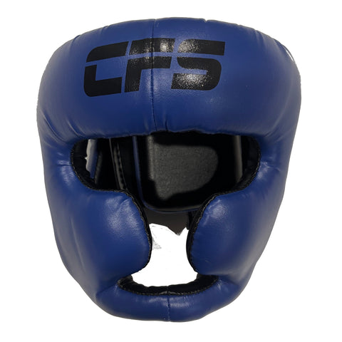 Clinch Fight Sports CFS Muay Thai Kids Youth Boxing Headgear blue