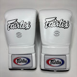 Fairtex BGL3 Lace Up Boxing Gloves White/Black