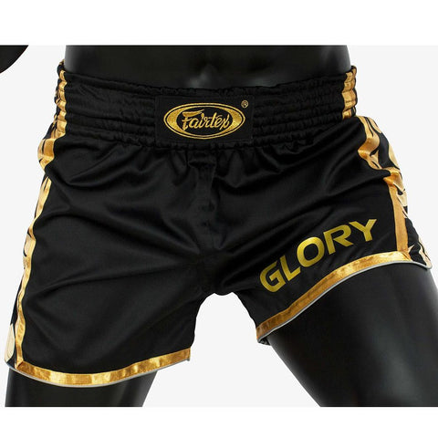 Fairtex Glory Kickboxing Muay Thai Shorts BSG1 Black/Gold