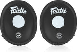 Fairtex FMV15 Curved Boxing Focus Mitts Punch Pads Black/White