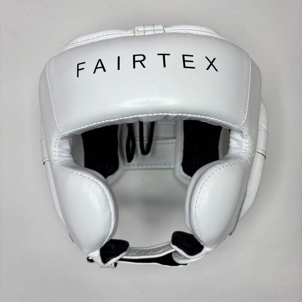 Fairtex HG18 Pro Sparring Boxing Head Gear White