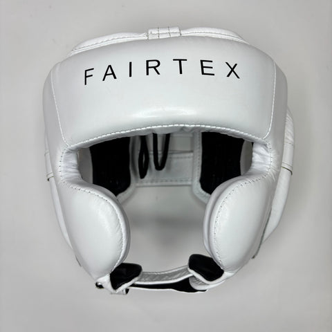Fairtex HG18 Pro Sparring Boxing Head Gear White