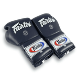 Fairtex BGL7 Pro Training Mexican Boxing Gloves Lace-Up Blue