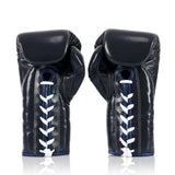 Fairtex BGL7 Pro Training Mexican Boxing Gloves Lace-Up Blue