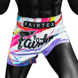 Fairtex Muay Thai Shorts BS1933 World Music White Painter