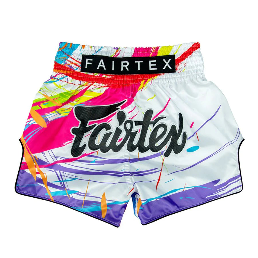 Fairtex Muay Thai Shorts BS1933 World Music White Painter