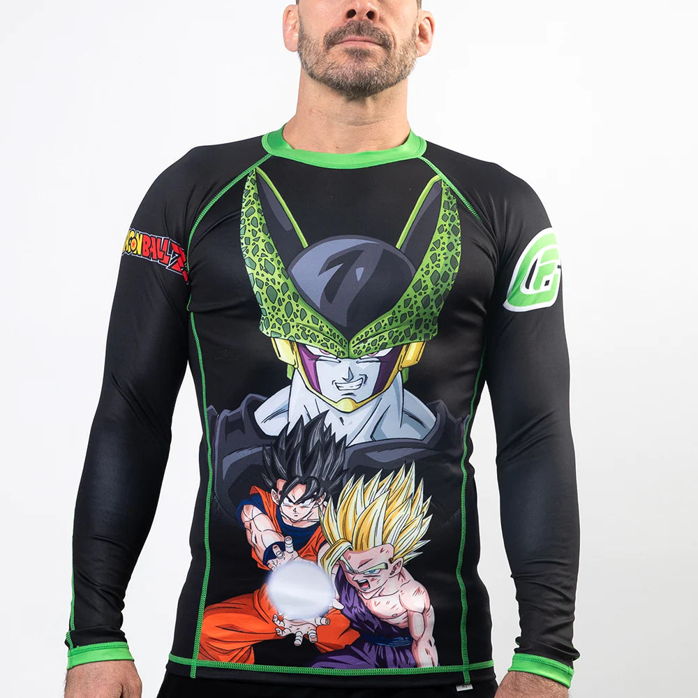 fusion fight gear Fusion Fight Gear Dragon Ball Z Cell Rashguard Rash Guard
