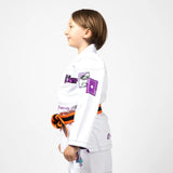 Fusion Fight Gear Batman Return of The Joker Kids BJJ Jiu Jitsu Gi White