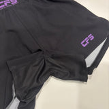 Clinch Fight Sports CFS Youth Kids MMA Grappling BJJ Fight Shorts Black/Purple