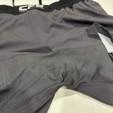 Clinch Fight Shorts CFS 2 in 1 Combo High Cut MMA Shorts Grey