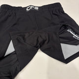 Clinch Fight Shorts CFS 2 in 1 Combo High Cut MMA Shorts Black
