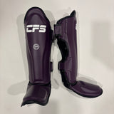 Clinch Fight Sports CFS Muay Thai Kids Youth Shin Guards Purple