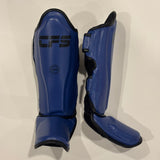 Clinch Fight Sports CFS Muay Thai Kids Youth Shin Guards Blue
