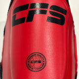 Clinch Fight Sports CFS Muay Thai Kids Youth Shin Guards Red
