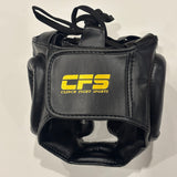 Clinch Fight Sports CFS Muay Thai Kids Youth Boxing Headgear Black/Gold