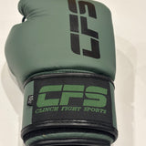 Clinch Fight Sports CFS Muay Thai Kids Youth Boxing Gloves Olive Green