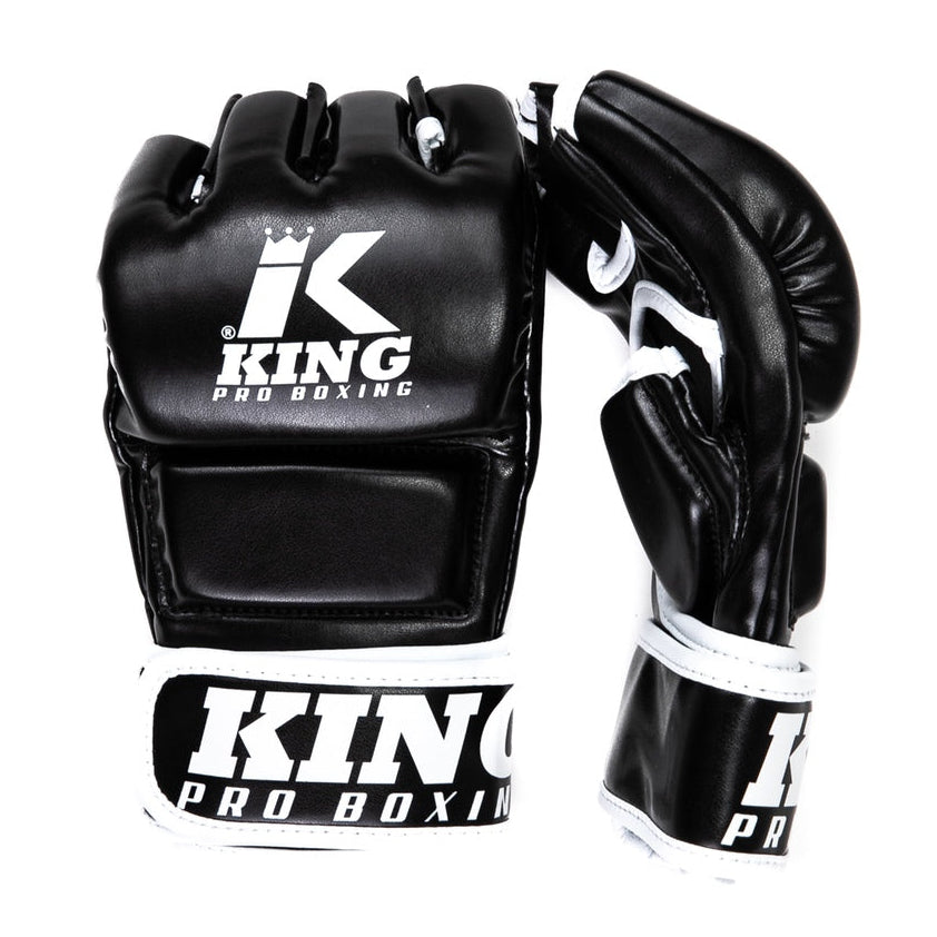 King Pro Boxing Revo 4oz MMA Gloves with Thumb Black
