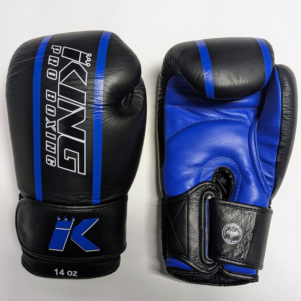 King Pro Boxing Gloves Elite 2 Black/Blue