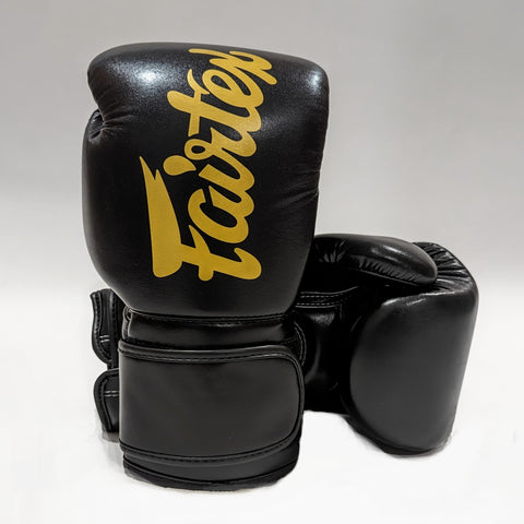 Fairtex BGV14 Muay Thai Boxing Gloves Black/Gold (Special Edition)