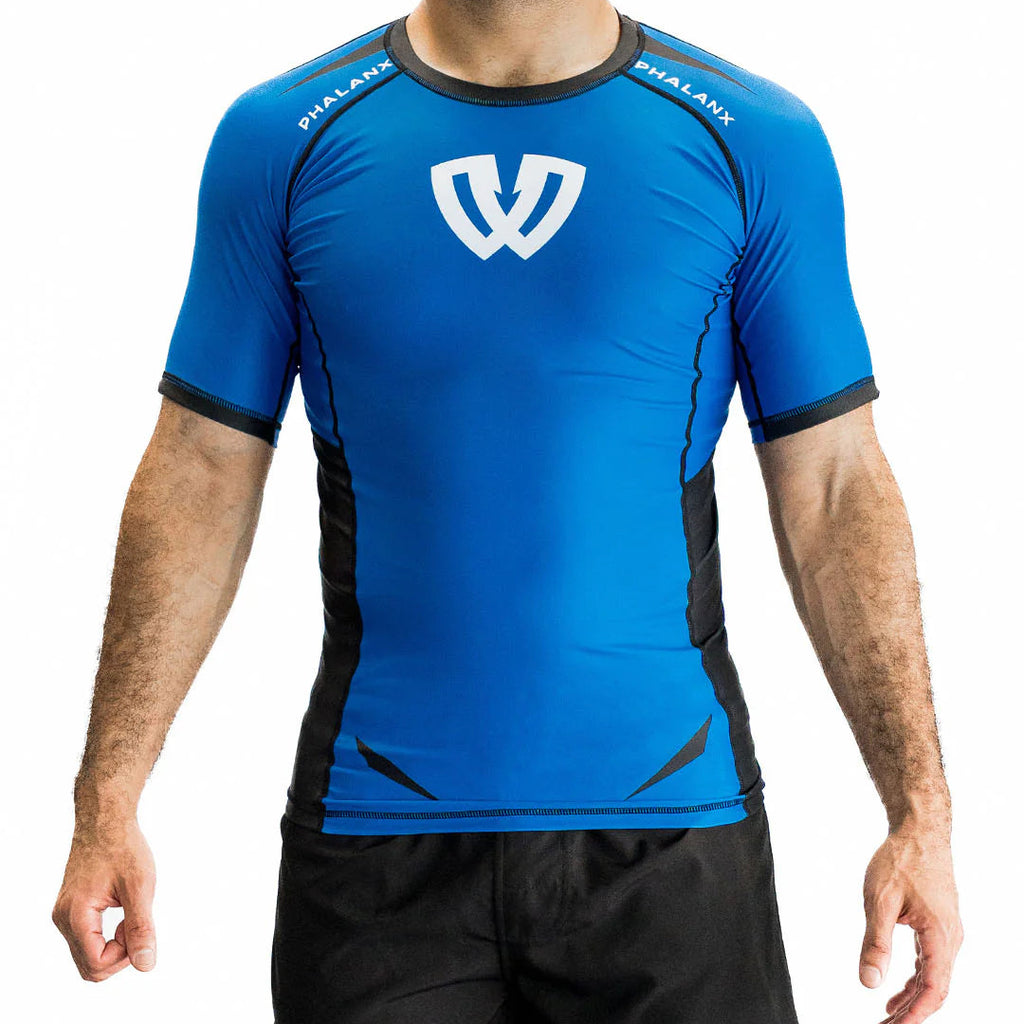 Phalanx Ranked Blue Short Sleeve Rash Guard