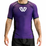 Phalanx Ranked Purple Short Sleeve Rash Guard