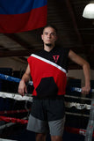 TITLE Boxing Split Combat Sleeveless Hoodie Red/Black