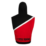 TITLE Boxing Split Combat Sleeveless Hoodie Red/Black