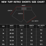 TUFF Muay Thai Shorts Retro Style Black Samurai