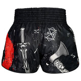 TUFF Muay Thai Shorts High-Cut Retro Style Viking Barbarian