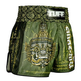 TUFF Muay Thai Shorts High-Cut Retro Style The Immortal Yaksa