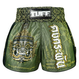 TUFF Muay Thai Shorts High-Cut Retro Style The Immortal Yaksa