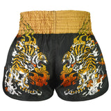 TUFF Muay Thai Shorts High-Cut Retro Style Tora Mazuka Tiger