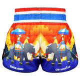 TUFF Muay Thai Shorts High-Cut Retro Style The Siam in Motion