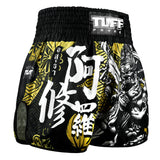 TUFF Muay Thai Shorts High-Cut Retro Style Wrath of the Ashura