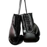 Twins BGLL-1 Muay Thai Lace-Up Boxing Gloves Black