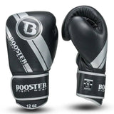 Booster Fight Gear Muay Thai Boxing Gloves BGL1 V3 Black/Silver