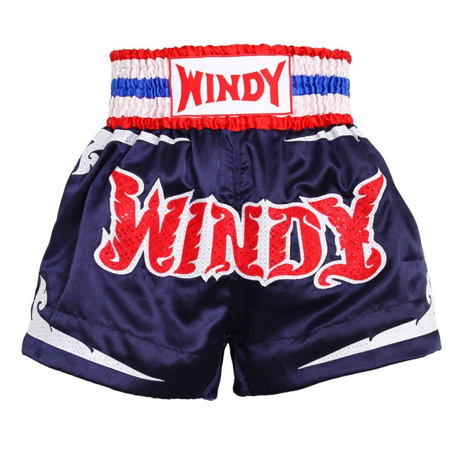 Windy Sport Muay Thai Shorts Thai Colours Blue/White/Red