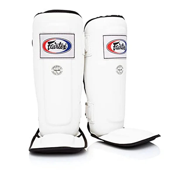 Fairtex SP3 Pro Style Double Padded In-Step Shin Guards White