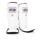 Fairtex SP3 Pro Style Double Padded In-Step Shin Guards White