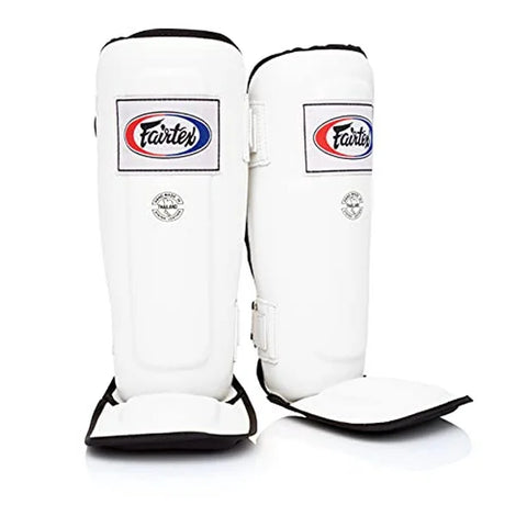 Fairtex SP3 Pro Style Double Padded In-Step Shin Guards White