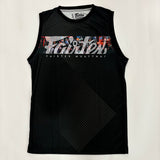 Fairtex MTT40 Sleeveless Tank Top Jersey Shirt Thailand Lights Black