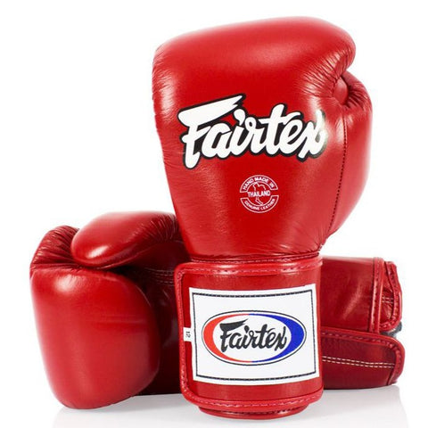 Fairtex Canada BGV5 Super Sparring Muay Thai Boxing Gloves 16oz Red
