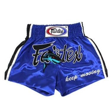 Fairtex Muay Thai Shorts BS0645 Blue Keep Moving