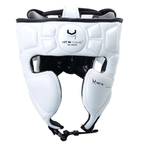 HIT N MOVE Air Armor Precision Boxing Headgear White