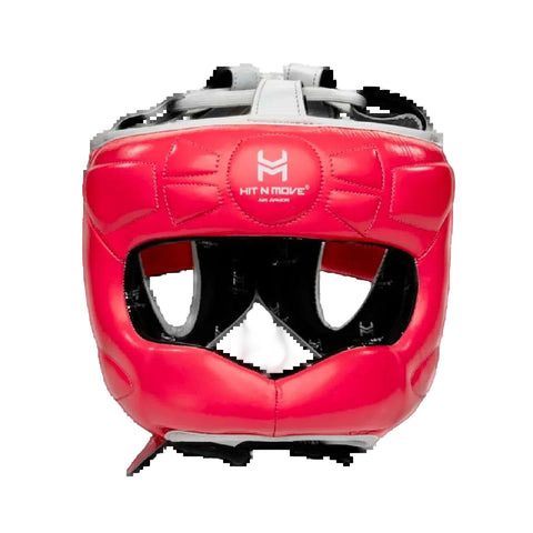 HIT N MOVE Face Saver Boxing Headgear Red
