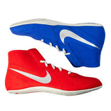 Nike Footsweep 2 Leather Wrestling Shoes Blue/Red